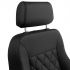 Caballo Classic Black Diamond Seats - Front & Rear, 66-77 Ford Bronco